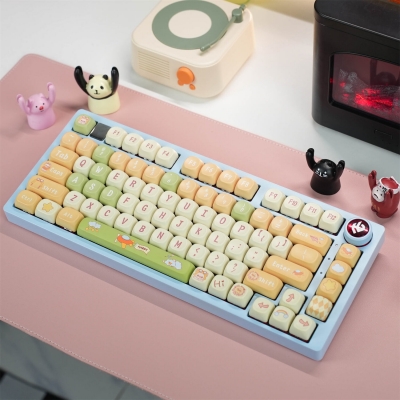 Piggy Pilot 104+23 MOA-like Profile Keycap Set Cherry MX PBT Dye-subbed for Mechanical Gaming Keyboard